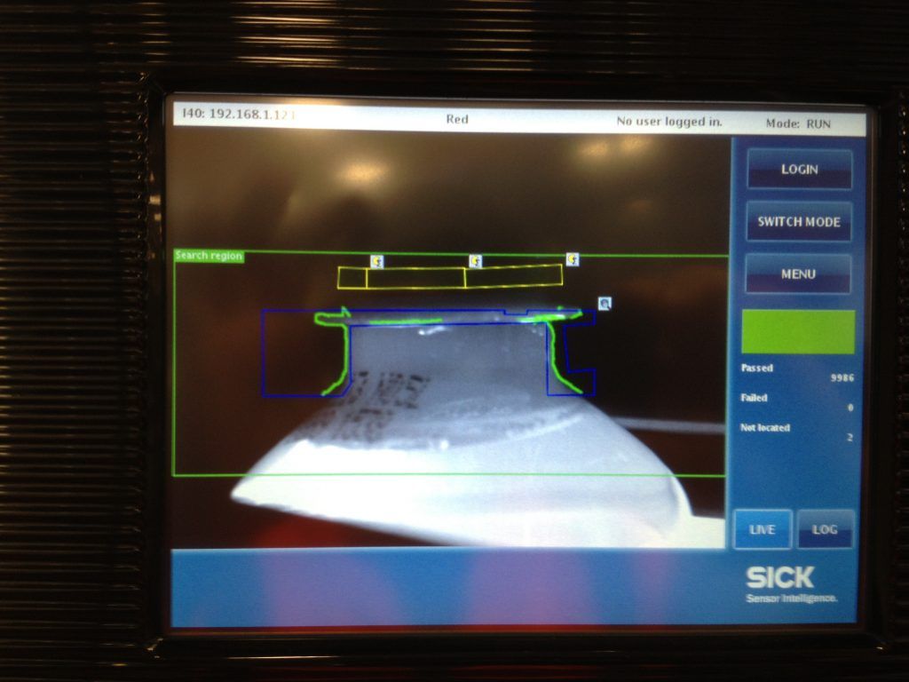 HMI for vision system