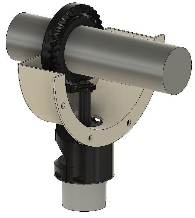 Encoder bracket CAD drawing